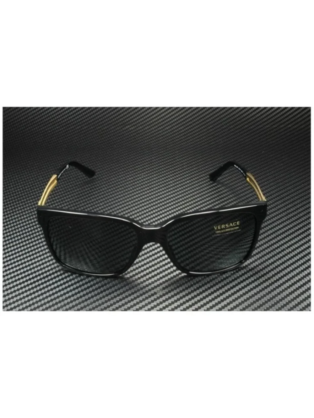 New Versace Men  Black Sunglasses  58- 17-